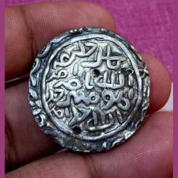 Alternative view of BENGAL SULTANATE Silver Tanka **RARE** Collectable Grade.