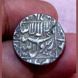 Alternative view of MUGHAL EMPIRE Emperor SHAHJAHAAN Silver Rupee Dated RY-24 in Collectable Grade.
