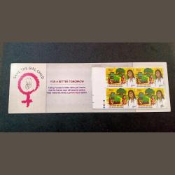 Alternative view of Rare Stamp Booklet Of Save The Girl Child Year 2015 Single Post Issued