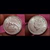 British India One Rupee Cu/Ni Year 1947 TIGER 🐅 Portrait King GEORGE-VI in AUNC Grade.