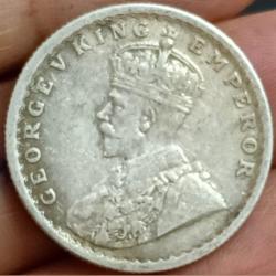 Alternative view of 1934, George six, 1/2 Rupees. British india,full silver coin 🪙 (004)