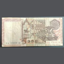 Alternative view of 5000,Italia Lire,Old Series Note 🎵