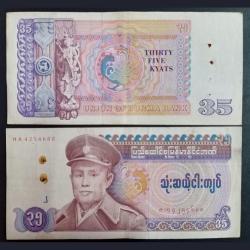 Burma 35 kyats ( Buyer Will Be Receive One different Number Note)