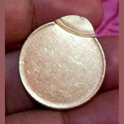 Alternative view of 5 Rupees Ni/Brs New Issue Major VERTICAL OFF CENTER Error **SCARE** UNC Grade.