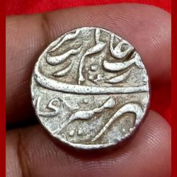 Mughal Empire Aurangzeb Silver Rupee Dated Ry 40 Akbarnagar Mint Very Rare High Collectable Grade