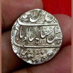 INDO-FRENCH Silver Rupee Dated RY-4 **SCARE** High Collectable Grade.