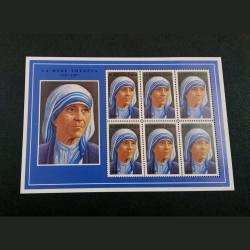 BURINA FASO West Africa MINIATURE Year 1997 On Saint MOTHER TERESA in Mint Condition.