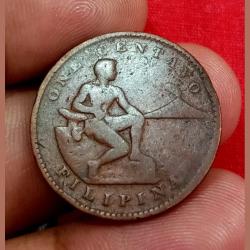UNITED STATES OF AMERICA "PHILIPPINES" 1 CENTAVOS Year 1905 Thomas Woodrow Wilson **RARE** Collectable Grade.