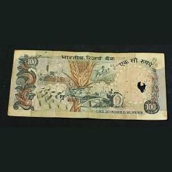 Alternative view of Rare Rare Reserve Bank of India ₹100 note Governor:K.R.Puri Condition of note is as per image