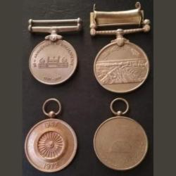 Alternative view of Police medals 4 different. As image.