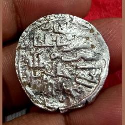 Alternative view of Bengal Sultanate Silver Tanka Nusrat Shah Mint- Mohamadabad Rare Collectable Grade.