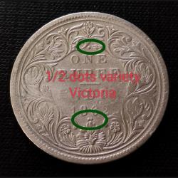 1862 Dot Variety 1/2 Dots = 1+2=3 Dots 1862+3 Dots = 1865 Weight 11.5 Gm Original Guarantee