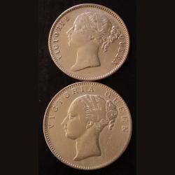 1840 victoria queen 2 different varieties. CL&dl