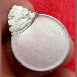 Alternative view of 1 Rupee Fss Major Vertical OFF CENTER with MULTIPLE STRIKES Error in Collectable Grade.