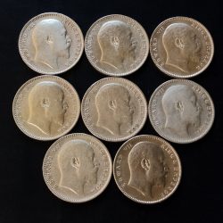 EDWARD years SET 8 DIFFERENT YEAR 1903/4/5/6/7/8/9/10 EXCELLENT CONDITION