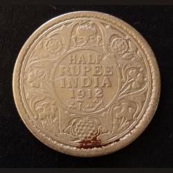 King George V Half Rupees 1/2₹ 1912 Scare Year Weight 6 Gm Each Original Gauarantee Excellent