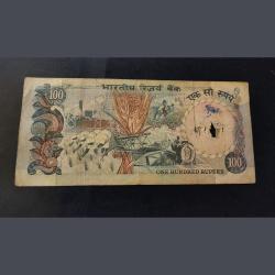 Alternative view of 100₹. M. Narsiham signature rare
