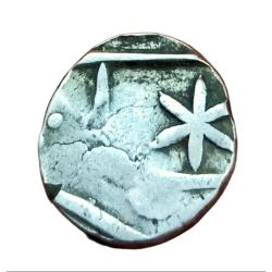 MEWAR STATE Silver 1/2 Rupee with DOUBLE STRIKES Error **RARE** Collectable Grade.