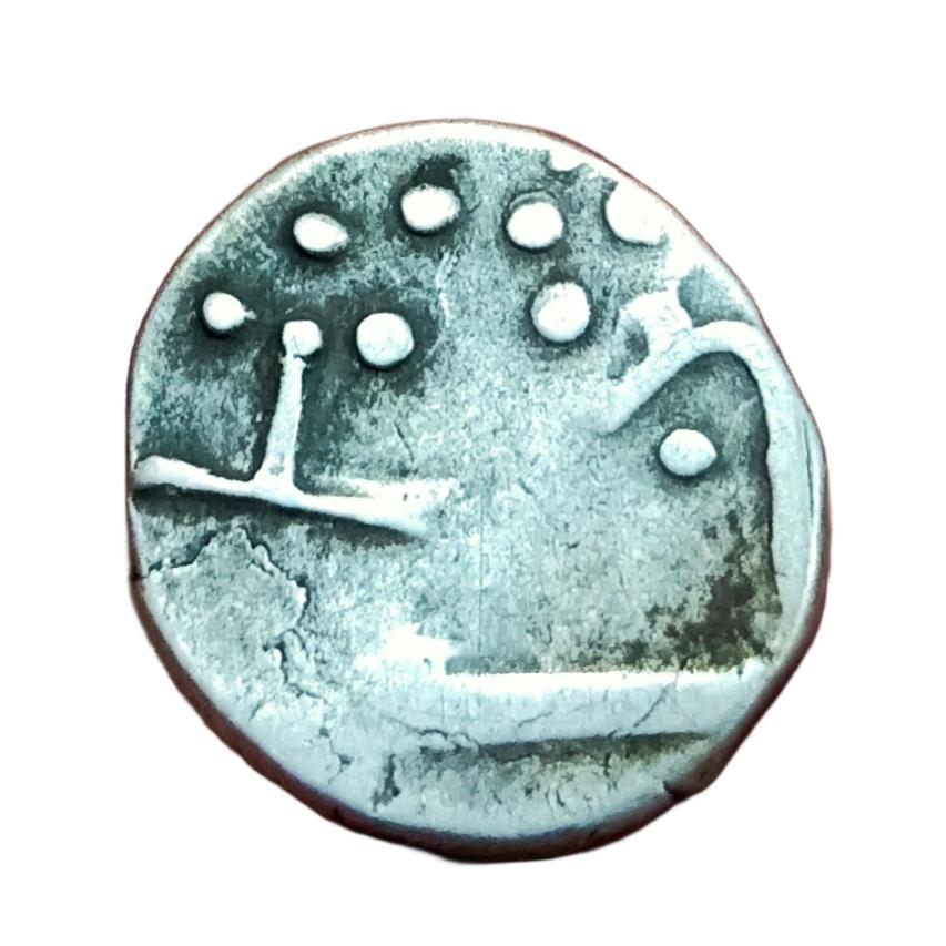 MEWAR STATE Silver 1/2 Rupee with DOUBLE STRIKES Error **RARE** Collectable Grade. - Image 2