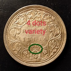 Queen Victoria dot variety coin 4 dots. 1862+4=1866year. Very beautiful condition as image same /sim