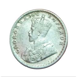 Alternative view of British India Silver 1/2 Rupee KEY DATE Year 1930 King GEORGE-V **V. SCARE** High Grade.
