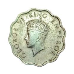 Alternative view of British India ONE ANNA Cu/Ni KEY DATE Year 1938 King GEORGE-VI **RARE** High Grade.