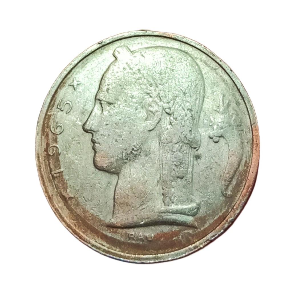 BELGIUM Cu/Ni 5 FRANCS Year 1949 LEOPOLD-III Collectable Grade.