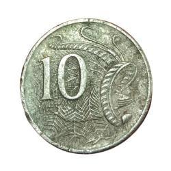 AUSTRALIA Cu/Ni 10 CENTS Year 1999 Queen ELIZABETH-II in Collectable Grade.