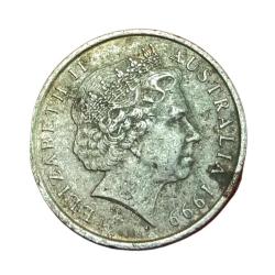 Alternative view of AUSTRALIA Cu/Ni 10 CENTS Year 1999 Queen ELIZABETH-II in Collectable Grade.