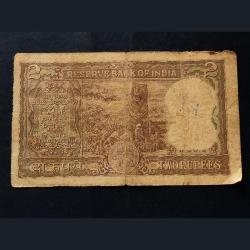 Alternative view of Rupees diamond note LK. Jha signature very rare note diamond issue