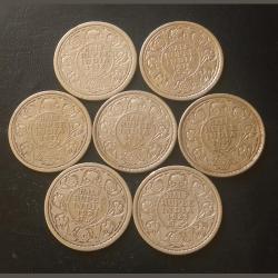 15DIFFERENT YEARS HALF ruppee DATES DETAILS:- 1912/16/17/18/19/21/23/24/25/26/29/33/34/36/39