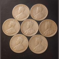 Alternative view of 15DIFFERENT YEARS HALF ruppee DATES DETAILS:- 1912/16/17/18/19/21/23/24/25/26/29/33/34/36/39