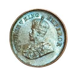 Alternative view of British India 1/2 PICE Year 1934 King GEORGE-V in High Grade.