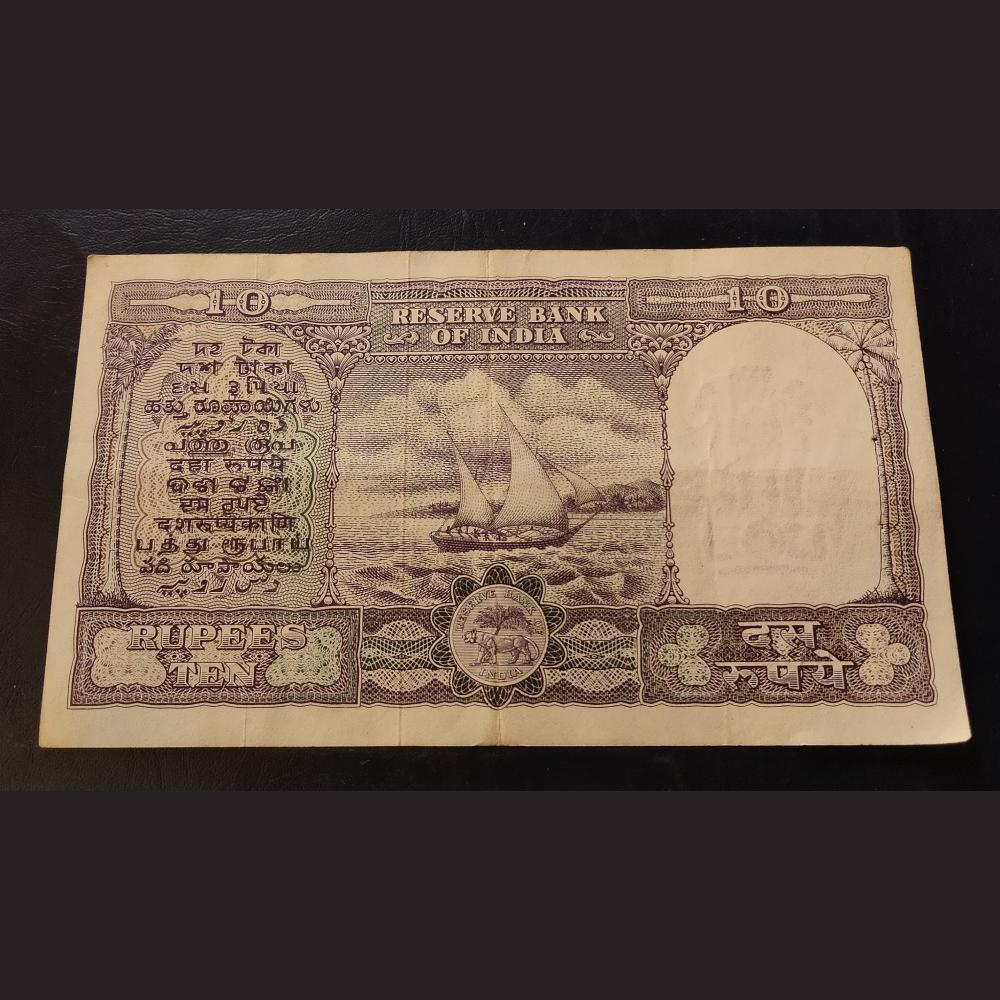 10.₹ FAFDA BIGGEST SIZE NOTES. signature P.C.Bhattacharya EXCELLENT CONDITION. - Image 2