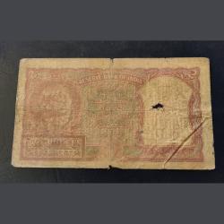 Alternative view of 2rs tiger 🐯 face issue BIG SIZE NOTES signature. H.V.R. IYENGAR As image. condition