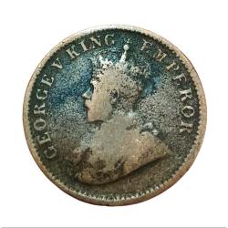Alternative view of British India One Quarter Anna Key Date Year 1911 King George-V **Rare** Collectable Grade