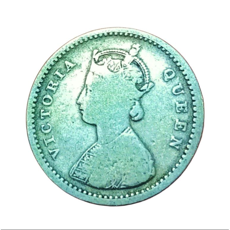 British India Silver 2 ANNA'S Year 1862 QUEEN VICTORIA in Collectable Grade. - Image 2