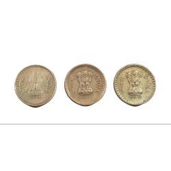 Alternative view of 5Rs Cu/Ni Year 2004 “HYDERABAD//CALCUTTA//BOMBAY” 3 Different Mints Set **RARE** Collectable Grades