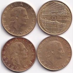 Italia 200 Lira 4 Different Coin #S312