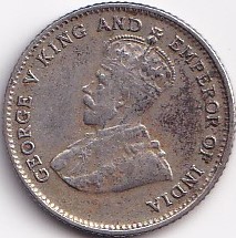 Alternative view of Straits Settlements 1927 George Fifth Silver Coin #S457