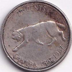 Canada 25 Cents Elizabeth II Commemorative Silver Coin #S532