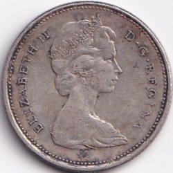 Alternative view of Canada 25 Cents Elizabeth II Commemorative Silver Coin #S532