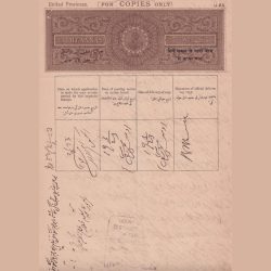 George Fifth Eight Annas Ragitery Stemp Paper Old Lowest Price