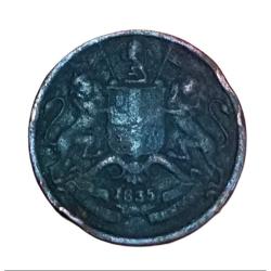 Alternative view of British India 1/12 ANNA Year 1835 EAST INDIA COMPANY **V. SCARE** Collectable Grade.