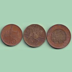 Czench Republic 3 Coin Set