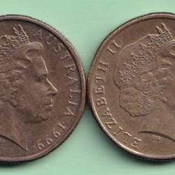 Alternative view of Australia One Dollar Commemorative 4 Different Coin