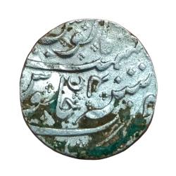 Alternative view of INDO-FRENCH Silver Rupee Dated RY-4 **SCARE** Collectable Grade.