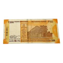 Alternative view of 200 Rupees Year 2018 STAR 🌟 REPLACEMENT Ending 786 FANCY Number **RARE** Collectable Grade.