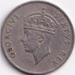 Alternative view of 1952 East Africa 1 Shilling - George VI Weight 7.81 g Rare Coin #R98