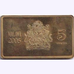 Malawi 5 Kwacha USS Molotov Weight 23.2 g Gem Unc Commemorative issue #R158